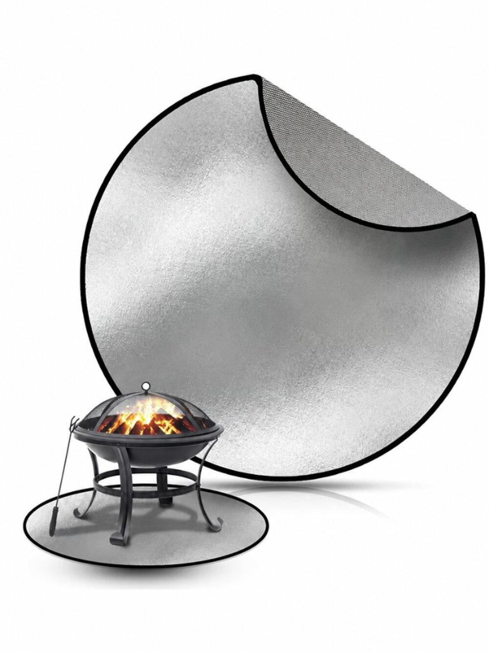 36" Fire Pit Mat Round Heat Resistant by Liv N' Lux